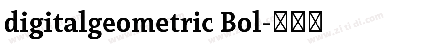 digitalgeometric Bol字体转换